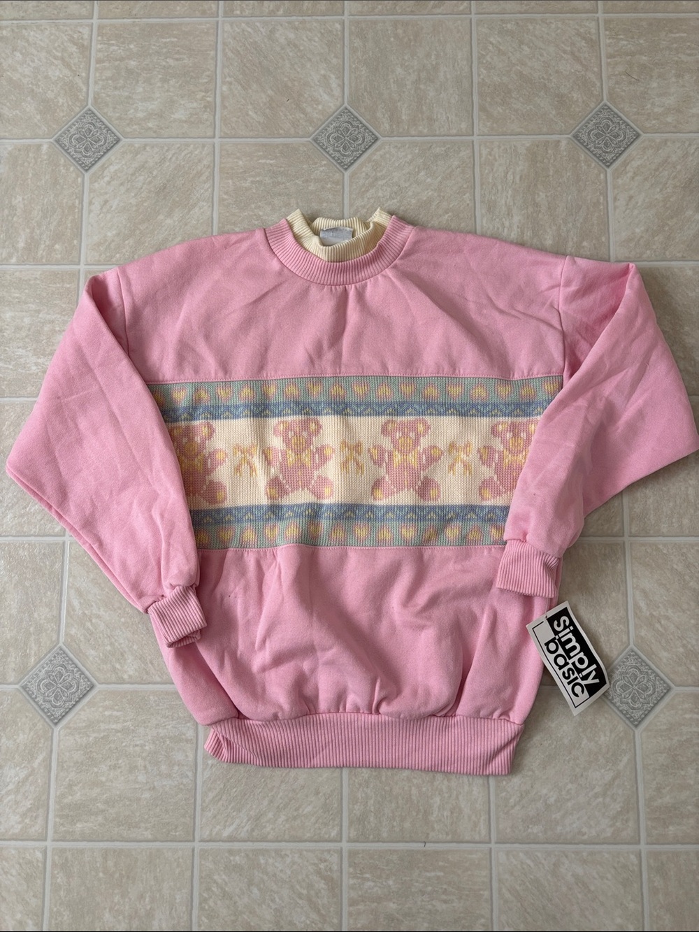 Simply Basic Teddy Bear Sweater NWT